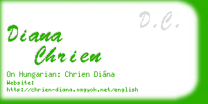 diana chrien business card