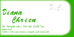 diana chrien business card